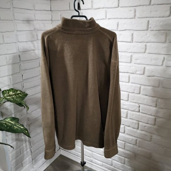 J. Crew Men's Size XL Brown Fleece Straight Fit Pullover - Picture 2 of 8